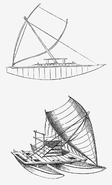 Williams wrote that, unlike the open-hulled takia or velovelo, the hull of the camakau is "completely boxed up", and "from the small resistance this build offers to the water, it is the 'clipper' of Fiji"